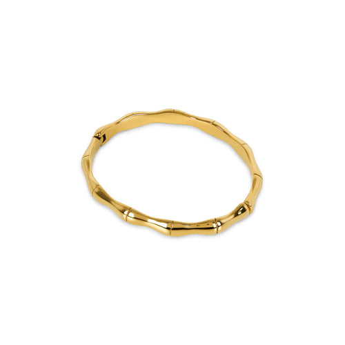 Bamboo Bangle Bracelet - Gold