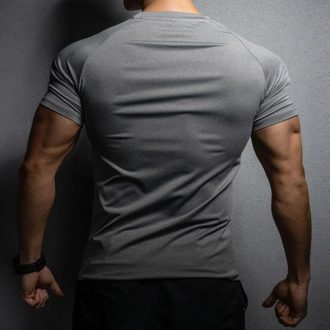 Fitted Elastic Muscle Shirt