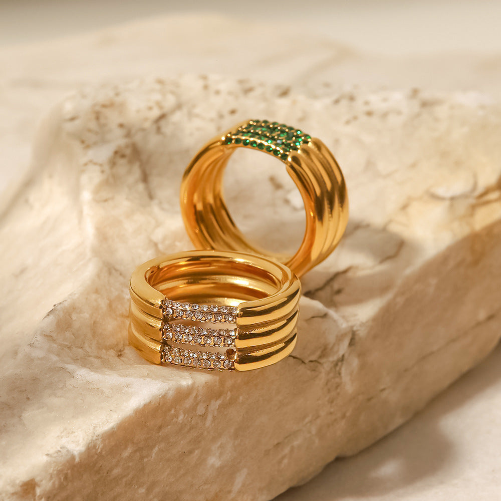 Alira Diamond Gold Ring