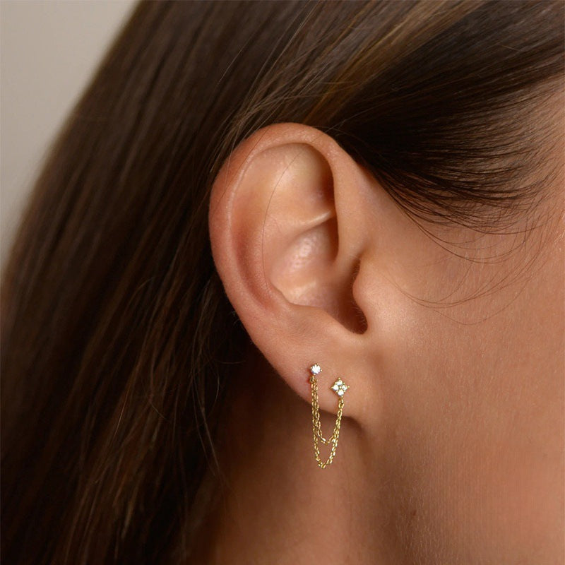 Ziri Diamond Chain Stud