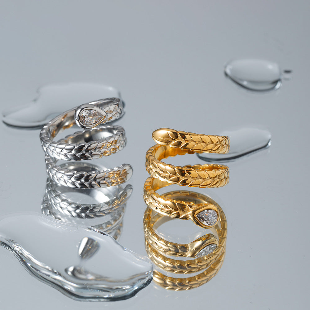 Seralya Gold Serpent Ring