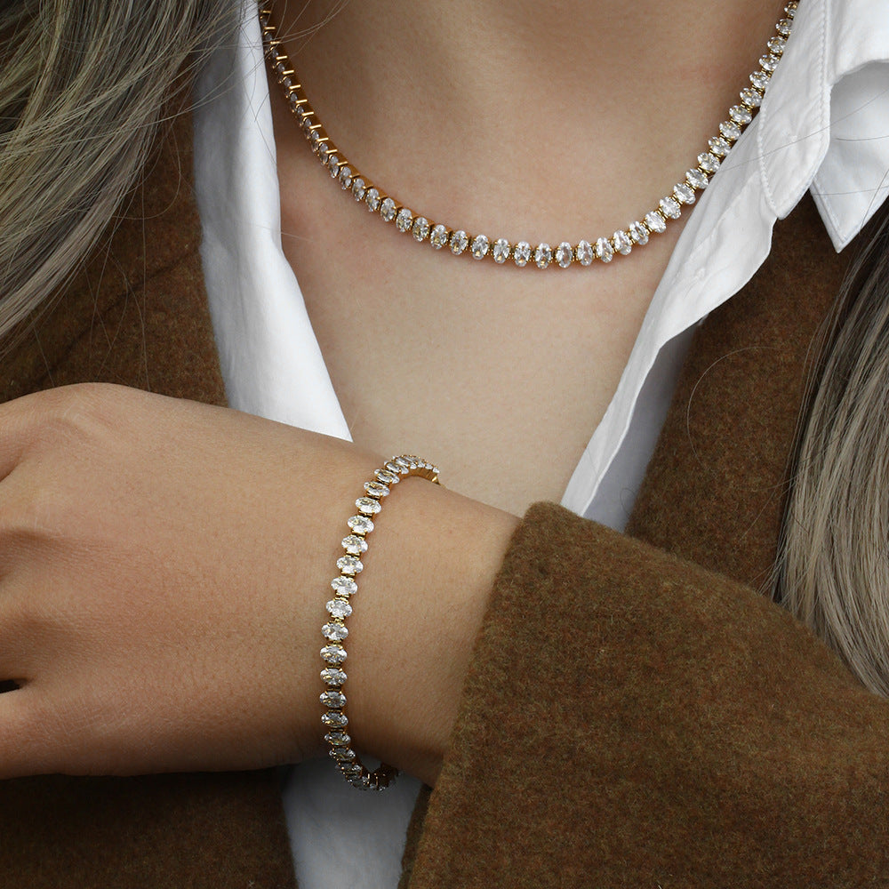 Noreli Diamond Tennis Necklace