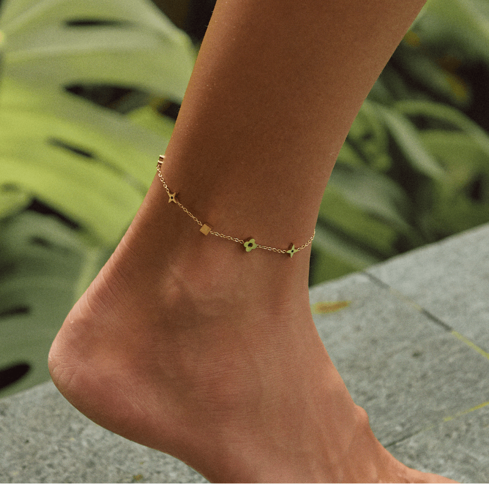 Charlie Stainless Gold Anklet