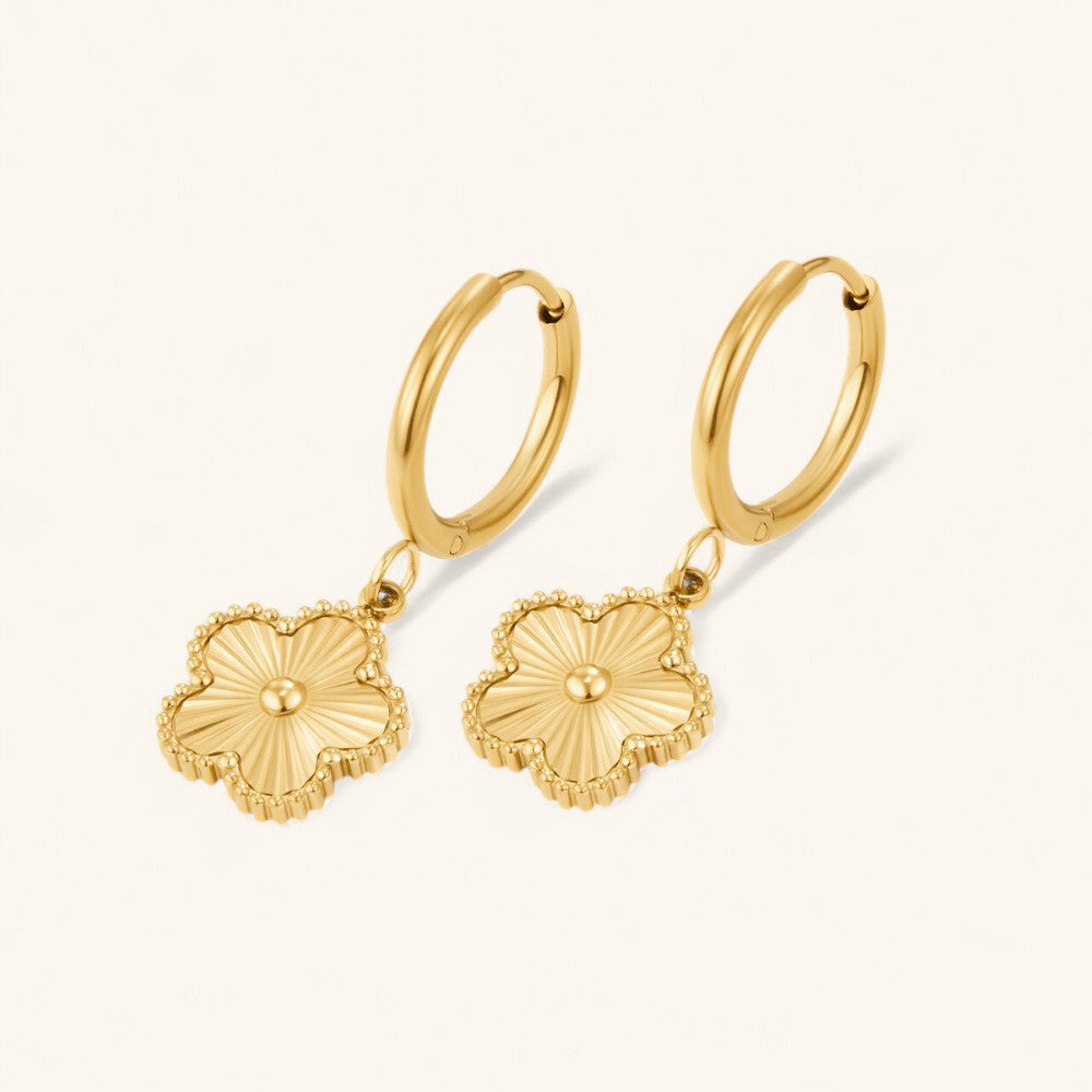 Clover Hoop Earrings