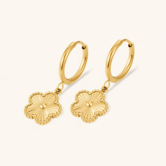 Clover Hoop Earrings
