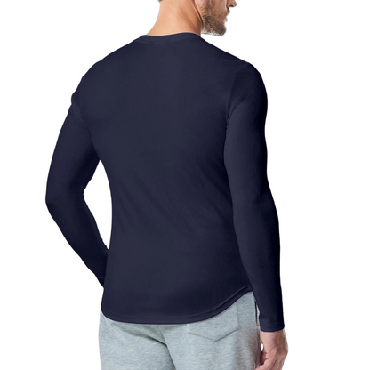 Long Sleeve Textured Muscle Shirt