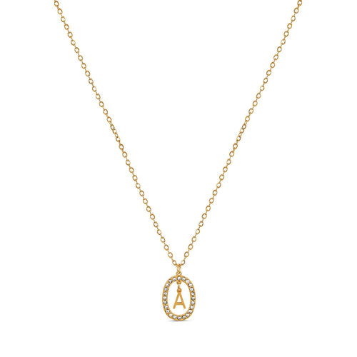 Chandelier Initial Necklace - Gold