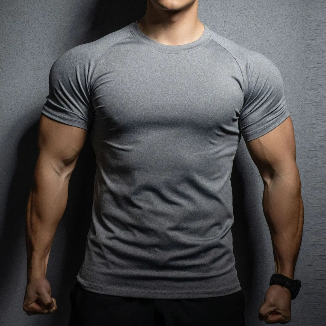 Fitted Elastic Muscle Shirt