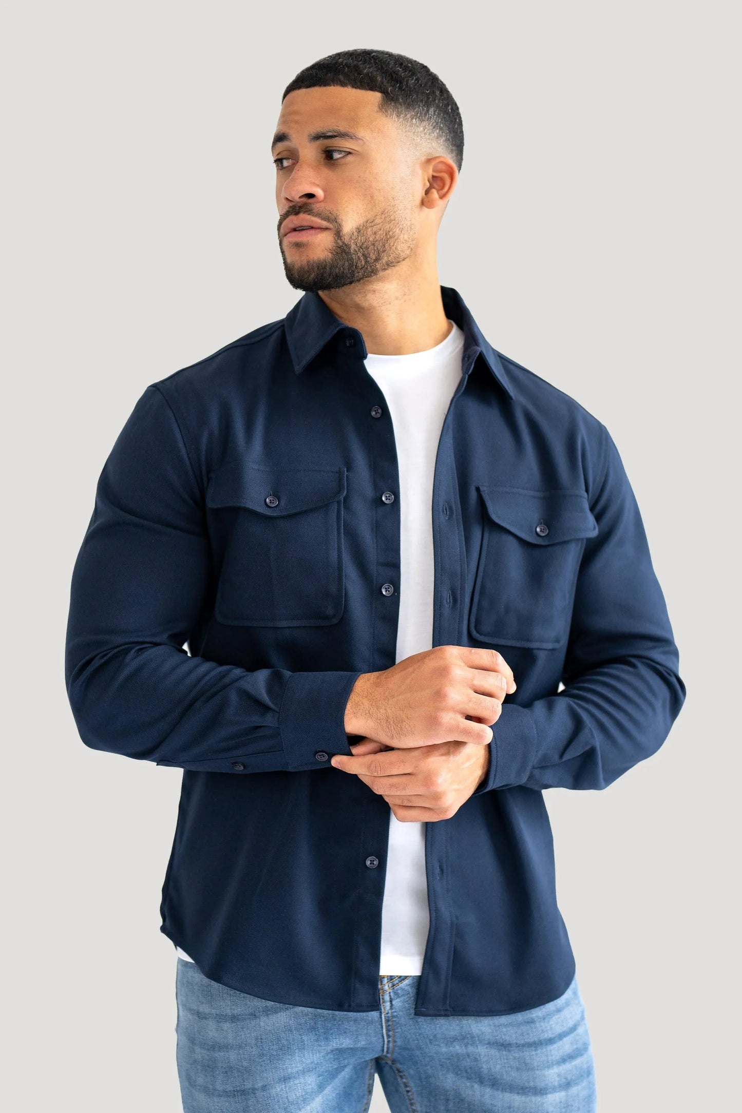 Cooper Men’s Pure Cotton Long Sleeve Shirt – Casual & Workwear Fit