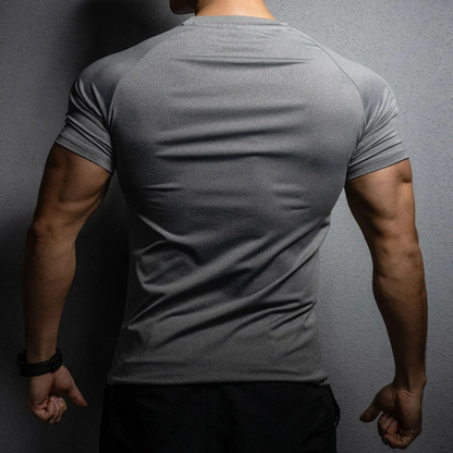 Fitted Elastic Muscle Shirt