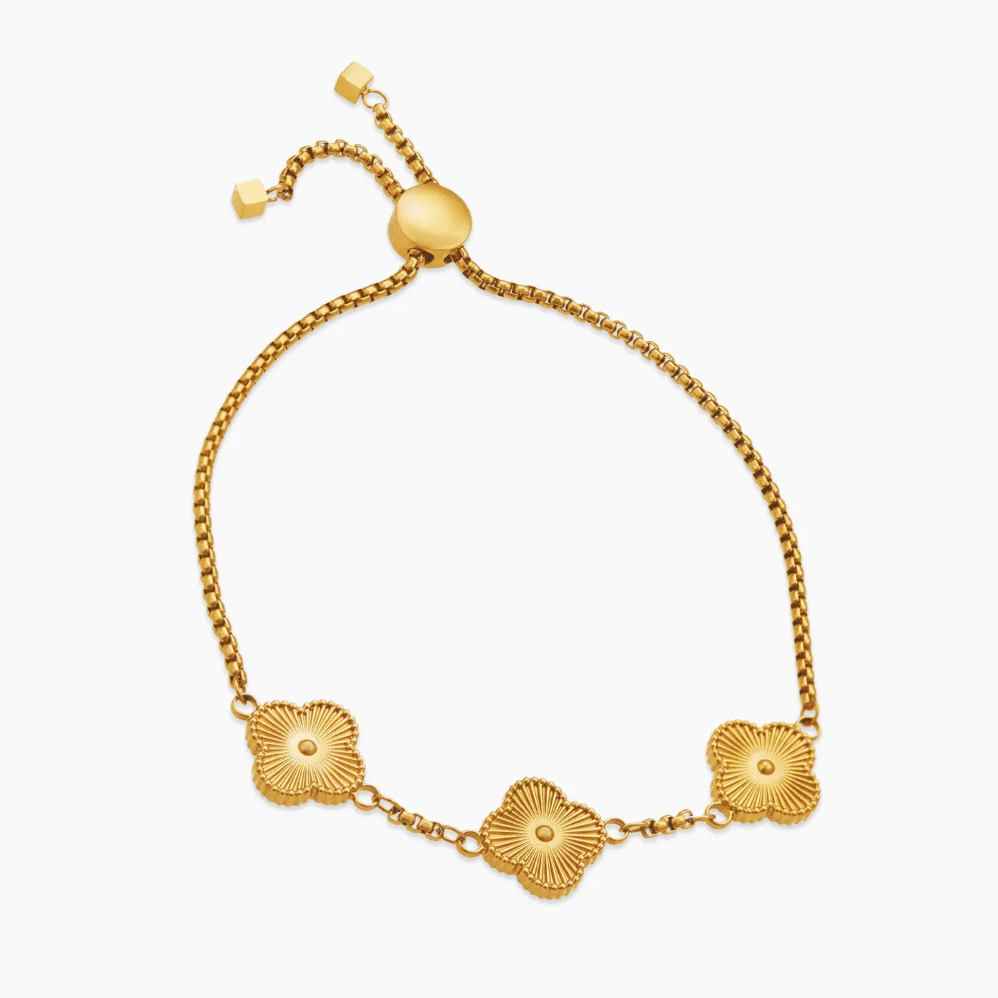 Clover Custom Name Bracelet