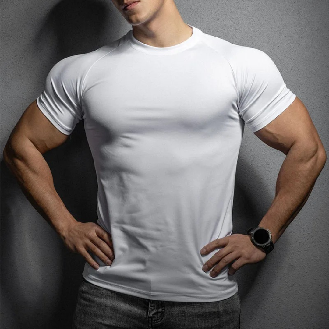 Fitted Elastic Muscle Shirt