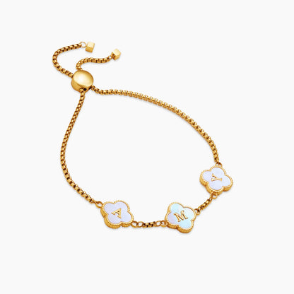 Clover Custom Name Bracelet