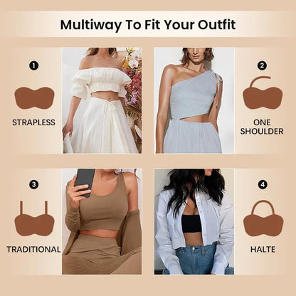 Elara Strapless Bra - Buy 1 Get 1 Free| No Slip, All Support