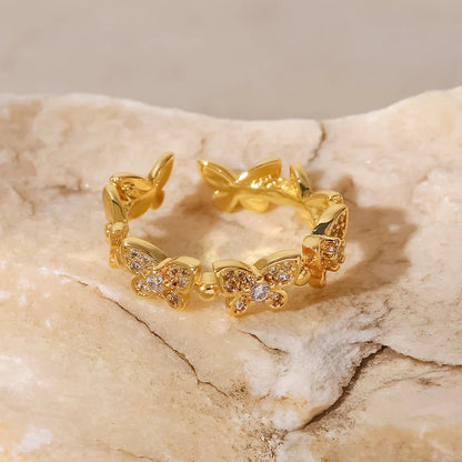 Lunaria Butterfly Ring