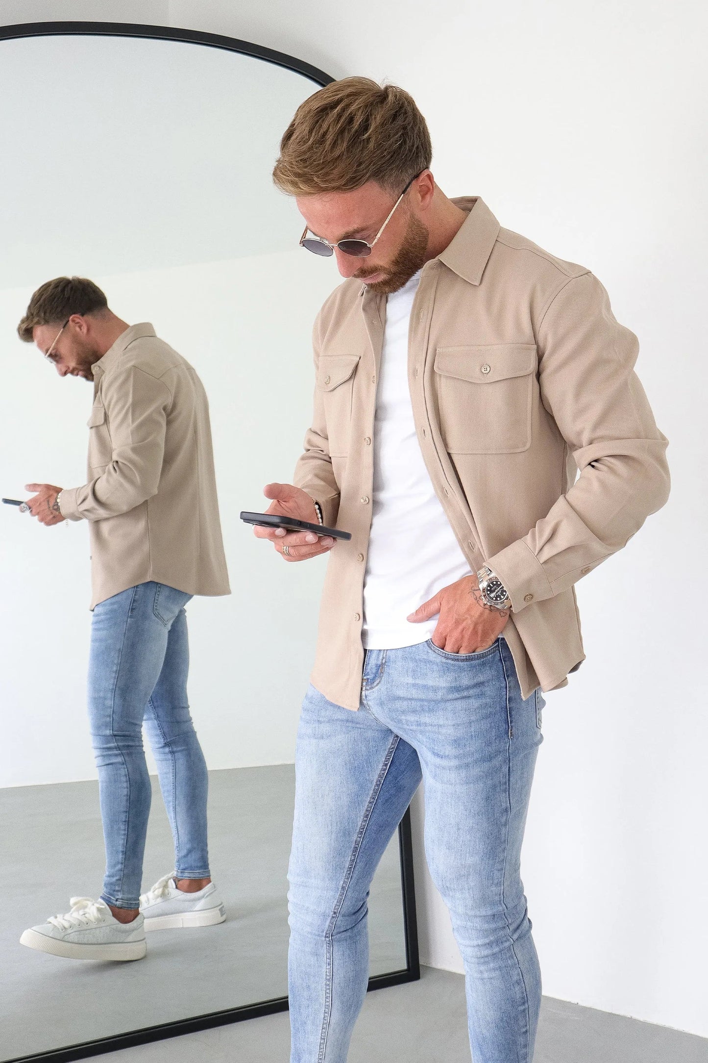 Cooper Men’s Pure Cotton Long Sleeve Shirt – Casual & Workwear Fit