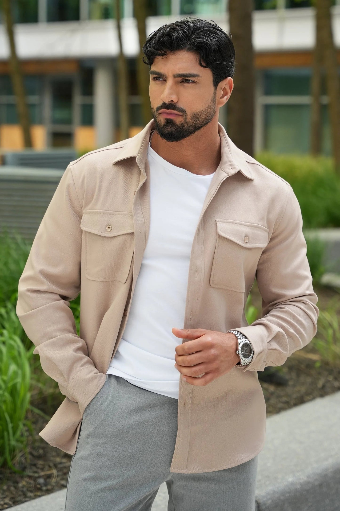 Cooper Men’s Pure Cotton Long Sleeve Shirt – Casual & Workwear Fit