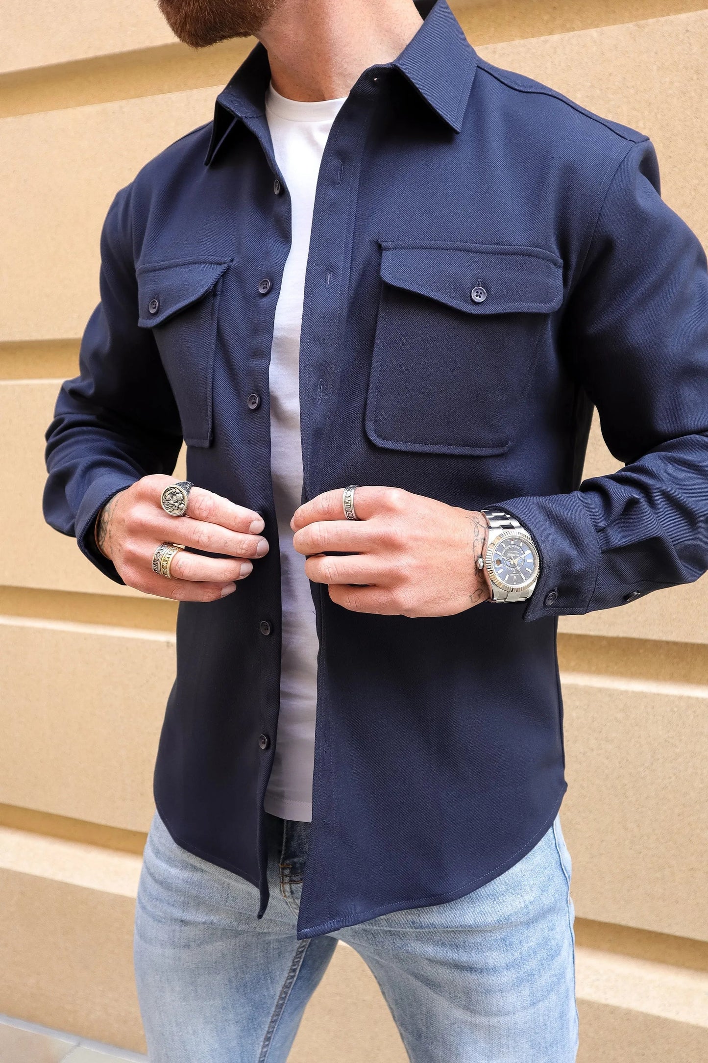 Cooper Men’s Pure Cotton Long Sleeve Shirt – Casual & Workwear Fit
