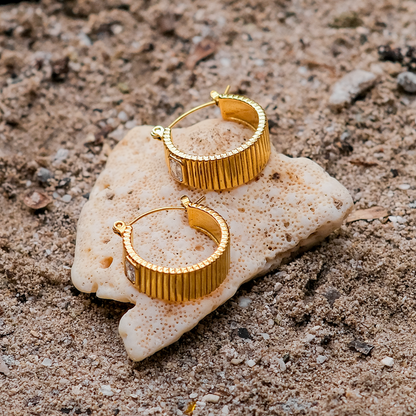 Dely Gold Hoop Earrings