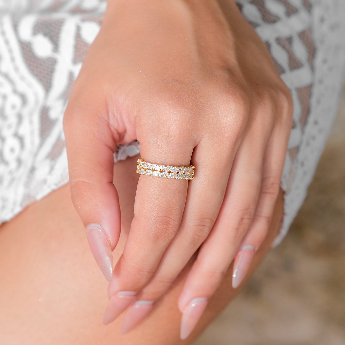 Ameriel Patterned Ring