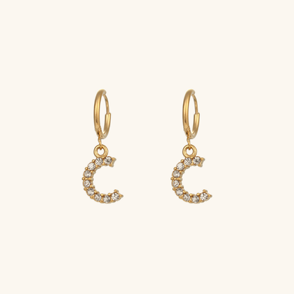 Velora Initial Letter Earrings