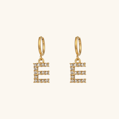 Velora Initial Letter Earrings