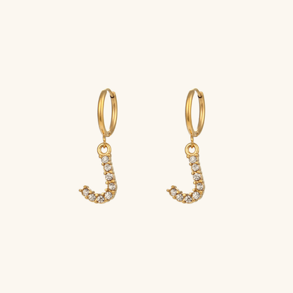 Velora Initial Letter Earrings