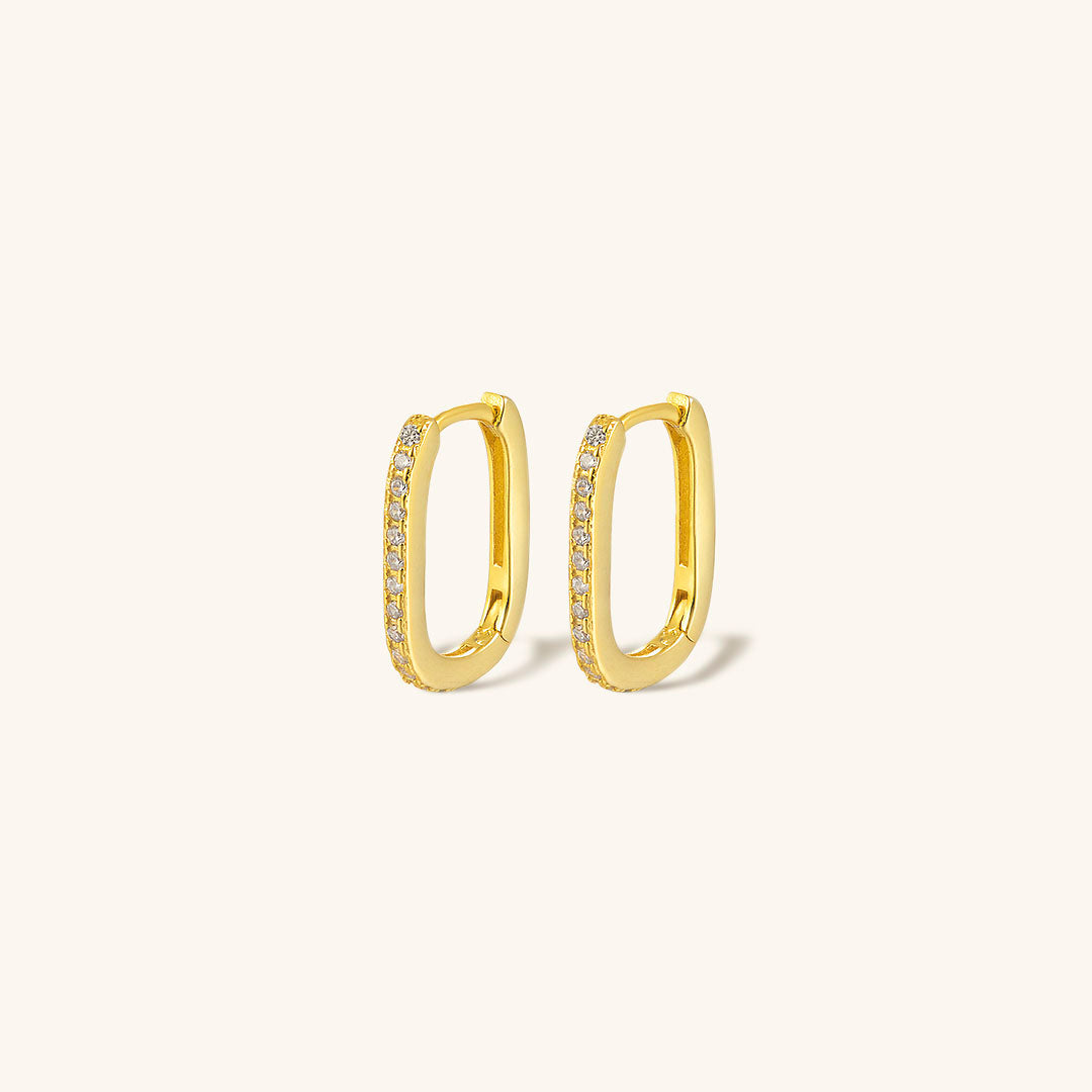 Naiya Oval Hoop Earrings