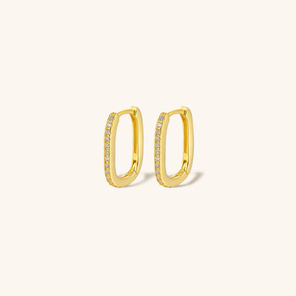 Naiya Oval Hoop Earrings