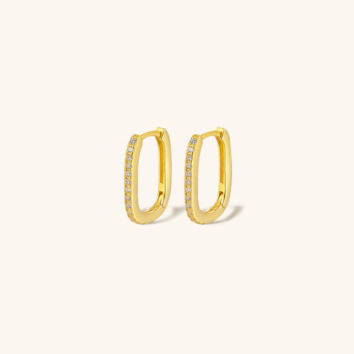 Naiya Oval Hoop Earrings