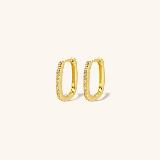 Naiya Oval Hoop Earrings