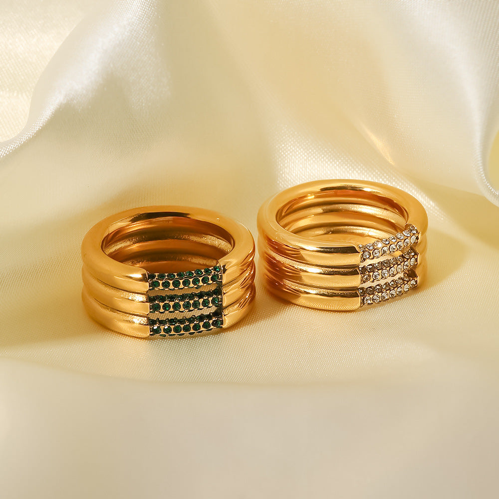 Alira Diamond Gold Ring