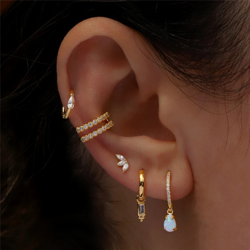 Trio Diamond Stud