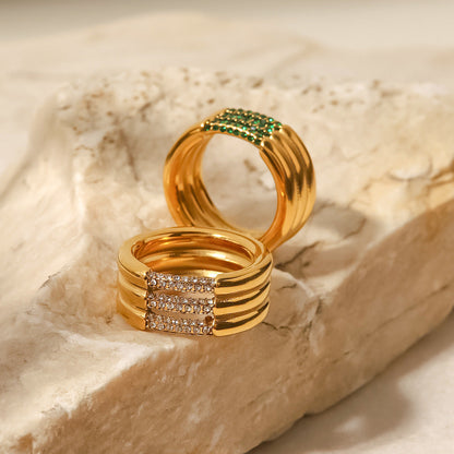Alira Diamond Gold Ring