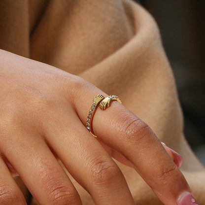 Olivine Gold Ring