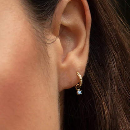 Julinae Reversible Diamond Hoops