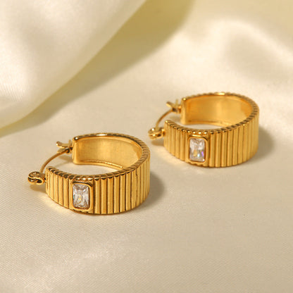 Dely Gold Hoop Earrings