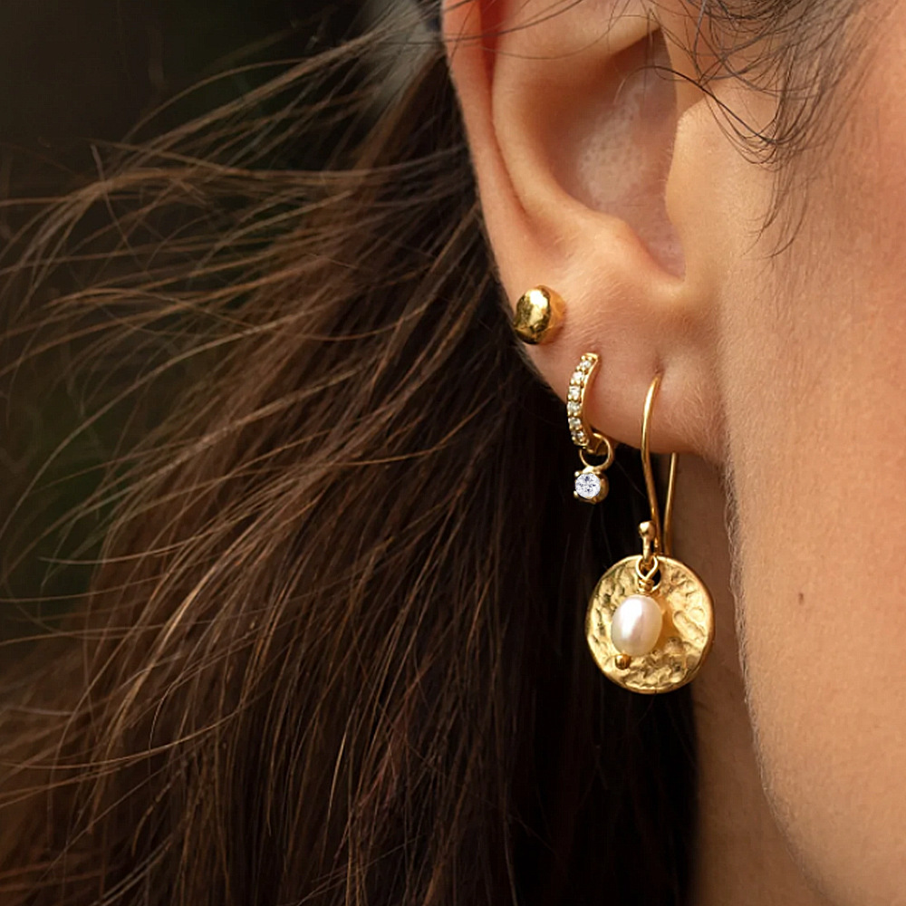 Julinae Reversible Diamond Hoops