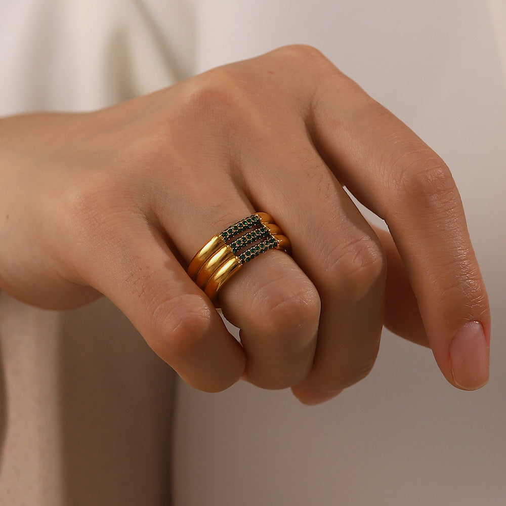 Alira Diamond Gold Ring