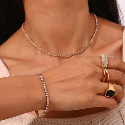 Noreli Diamond Tennis Necklace