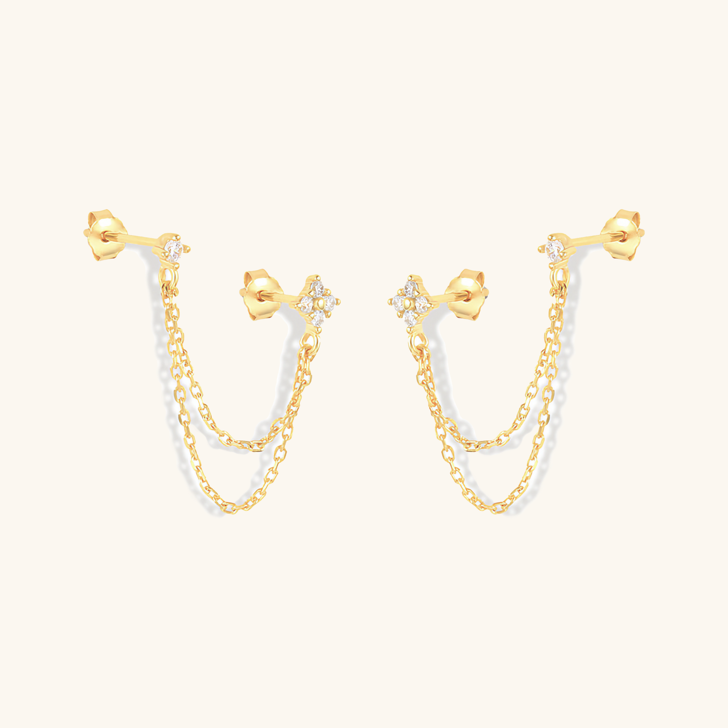 Ziri Diamond Chain Stud