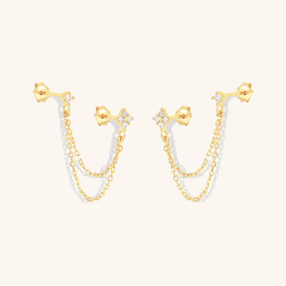 Ziri Diamond Chain Stud