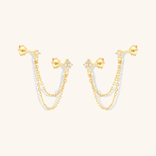 Ziri Diamond Chain Stud