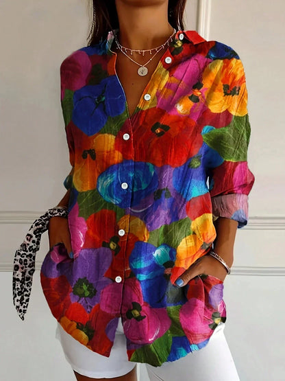 Astrid | Colorful Pattern Blouse - Buy 1 Get 2 Free
