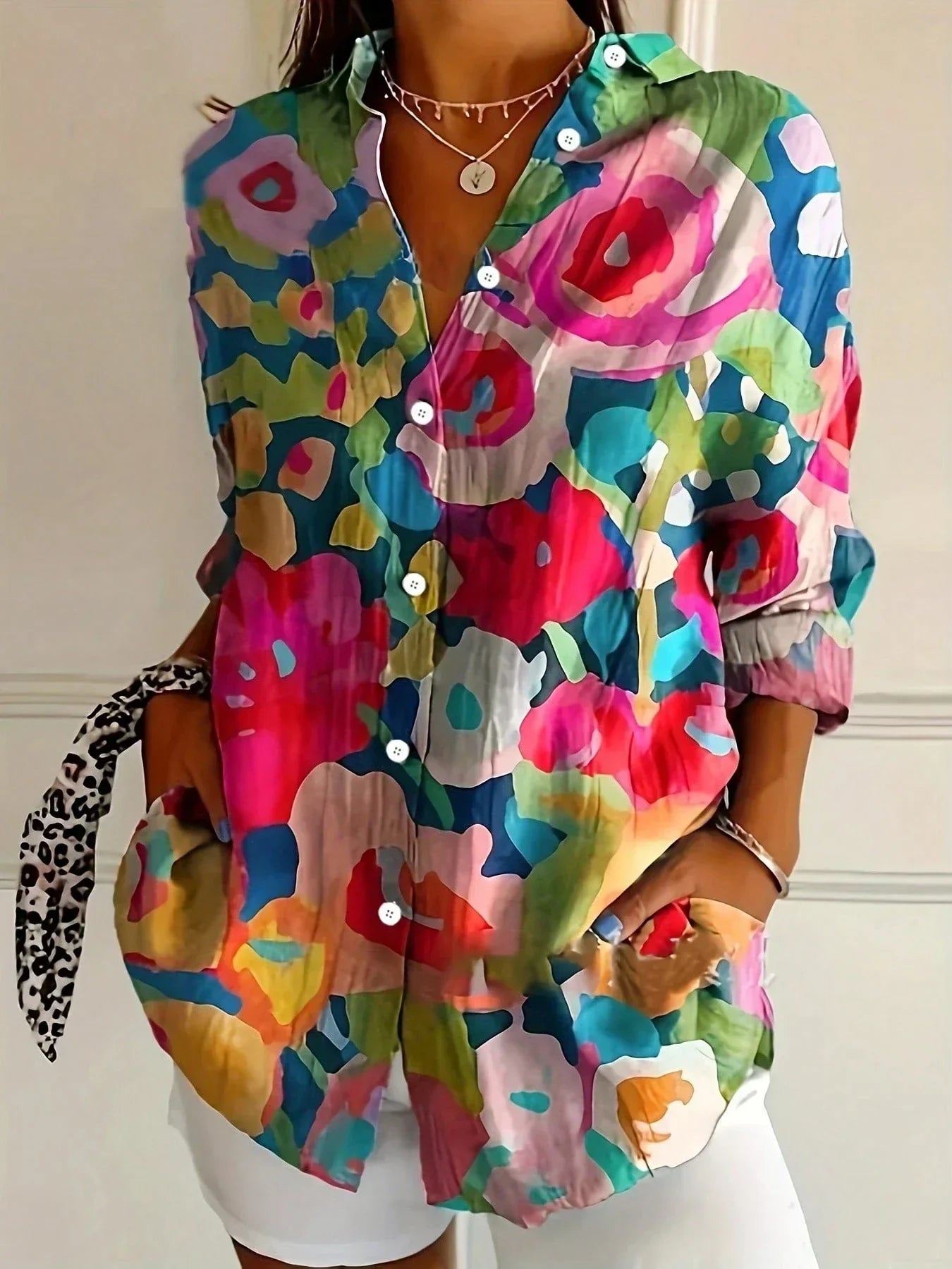 Astrid | Colorful Pattern Blouse - Buy 1 Get 2 Free
