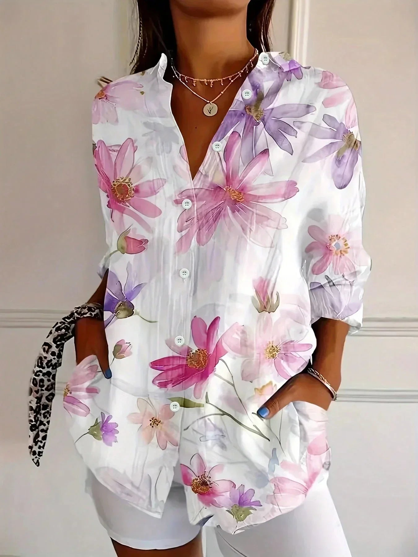Astrid | Colorful Pattern Blouse - Buy 1 Get 2 Free