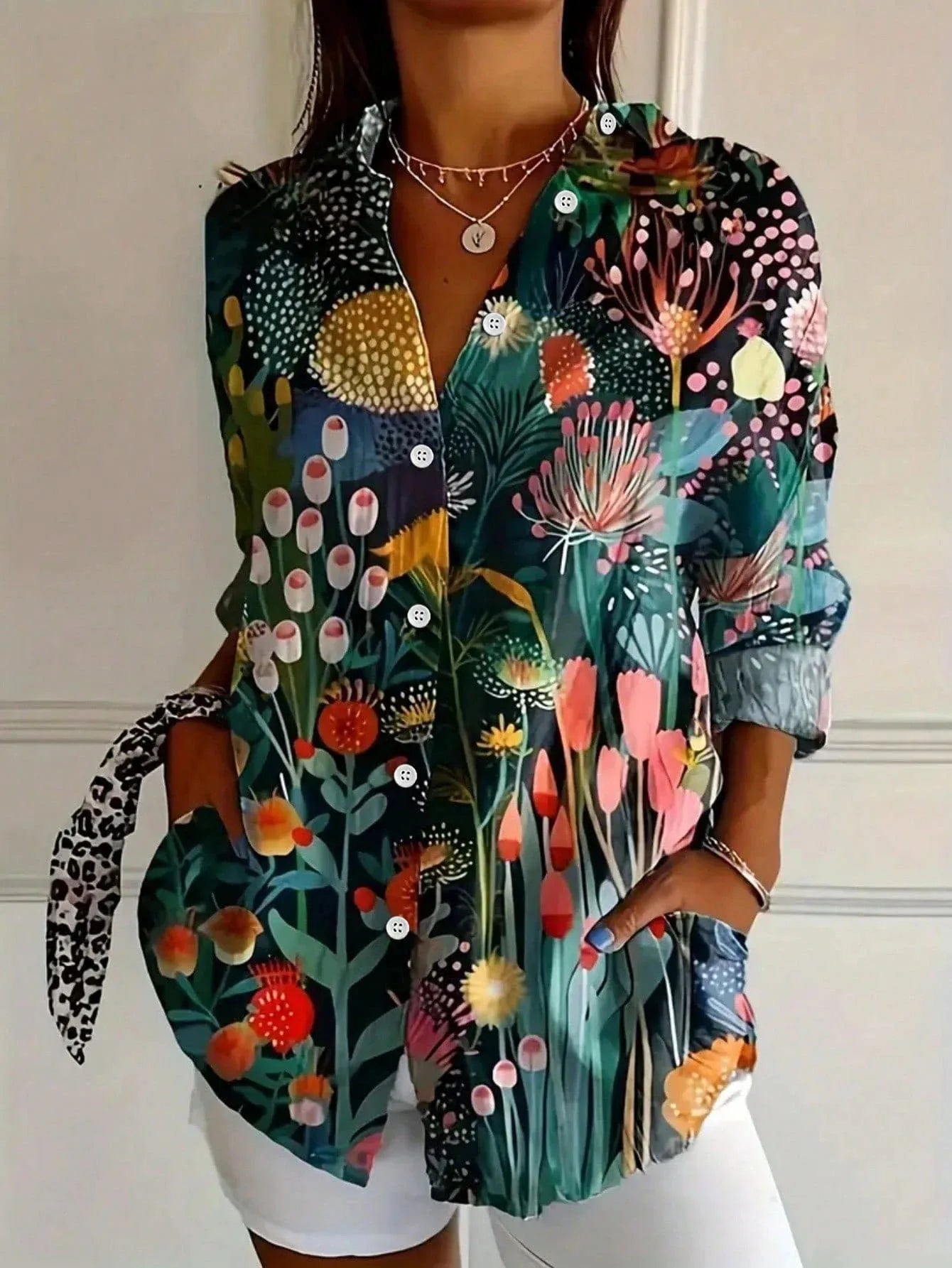 Astrid | Colorful Pattern Blouse - Buy 1 Get 2 Free