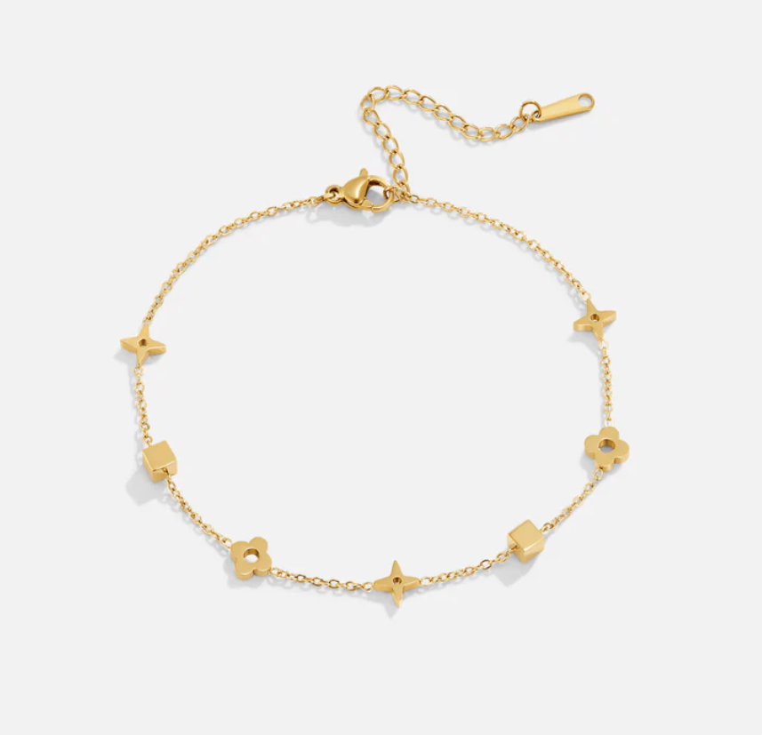Charlie Stainless Gold Anklet