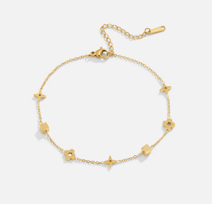 Charlie Stainless Gold Anklet