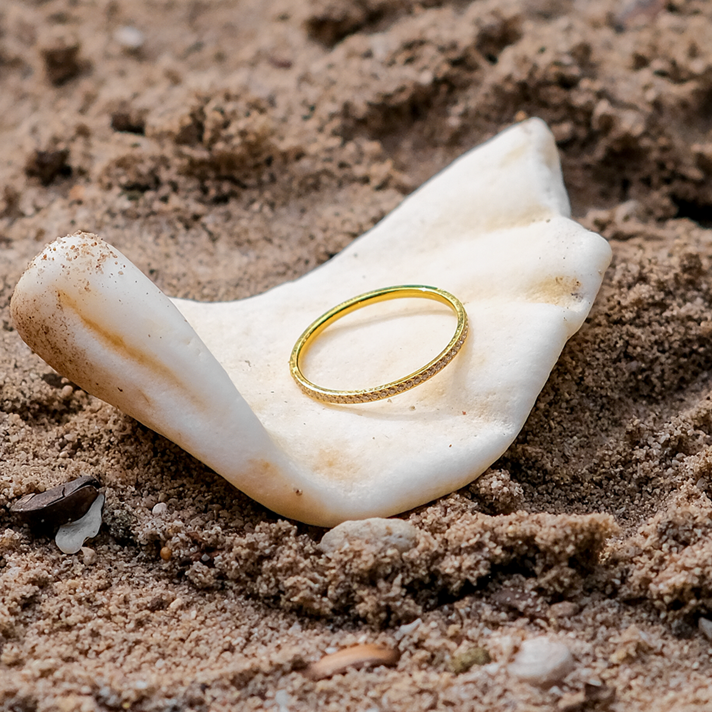 Luna Mia Paved Gold Ring